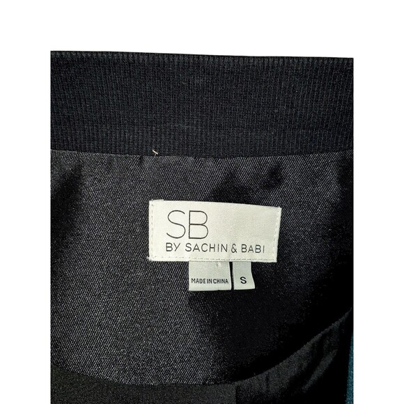 Sachin and Babi Sequins Sleeves Bomber Jacket NYE Party Glam Squad Size Small - Picture 2 of 7